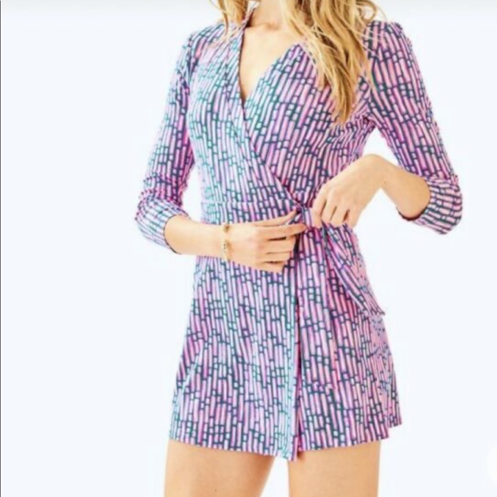Lilly Pulitzer wrap romper dress